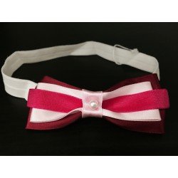 Lovely Pink Bow Handmade Headband op103