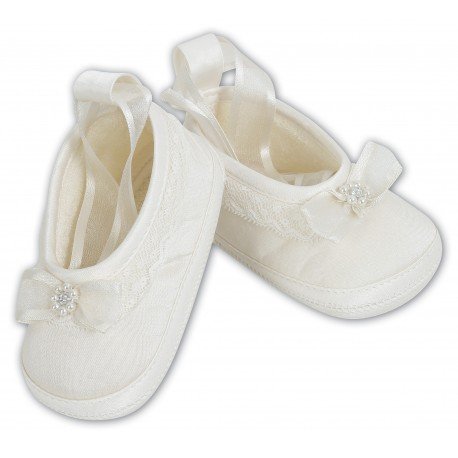 Gorgeous Ivory Baby Girl Shoes from Sarah Louise 4408