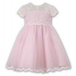 Sarah Louise Pink Flower Girl / Special Occasions Ballerina Length Dress Style 070060
