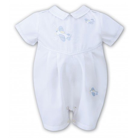 Sarah Louise Special Occasion Aeroplane White Romper Style 010701